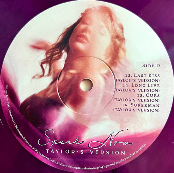 Taylor Swift – Speak Now-Taylor&#039;s Version 3LPcolor